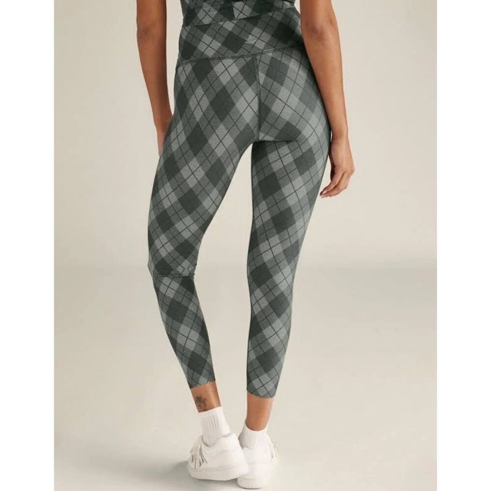 Beyond Yoga SoftMark Midi Legging Beyond Argyle Size M High Waist |Retail $110
